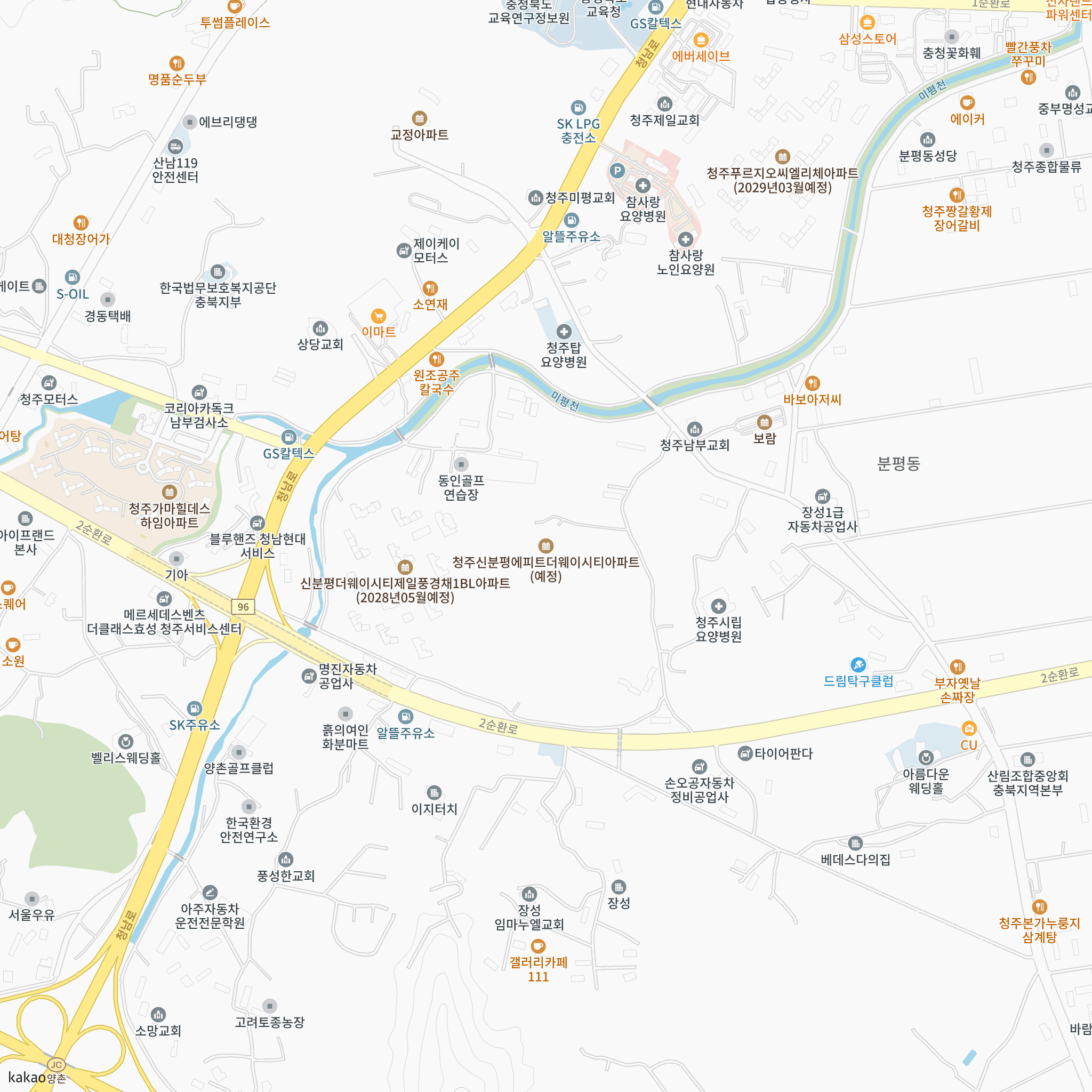 신분평 에피트 더웨이시티 반경 1km 주변 시설 지도