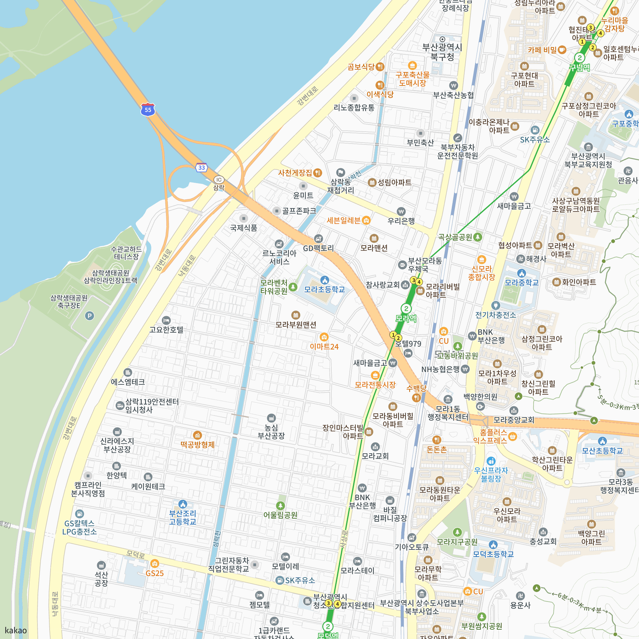 부산모라 1블록 통합공공임대 입주자 최초모집(‘26.10.15 공고) 반경 1km 주변 시설 지도