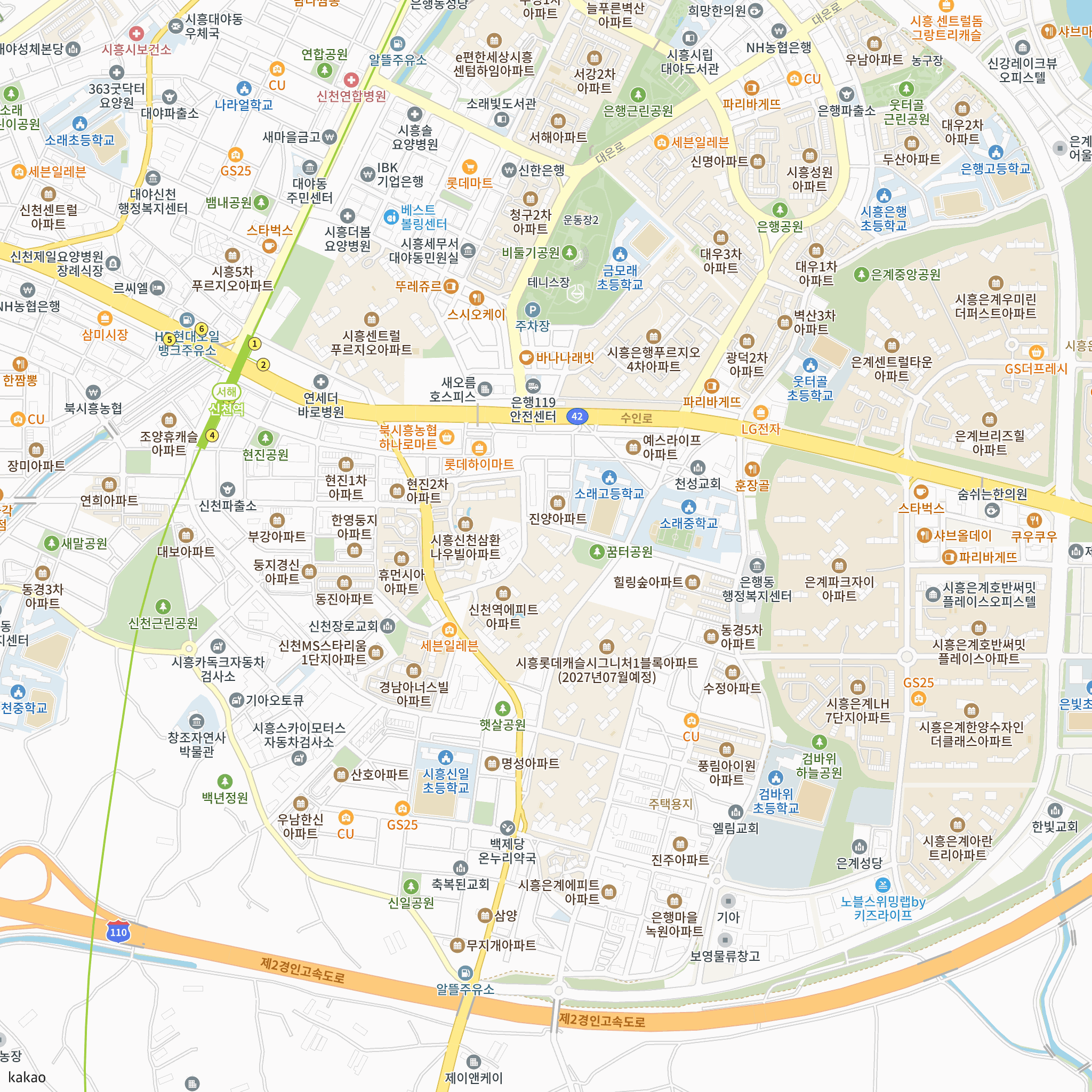 신천역 에피트(3차) 반경 1km 주변 시설 지도