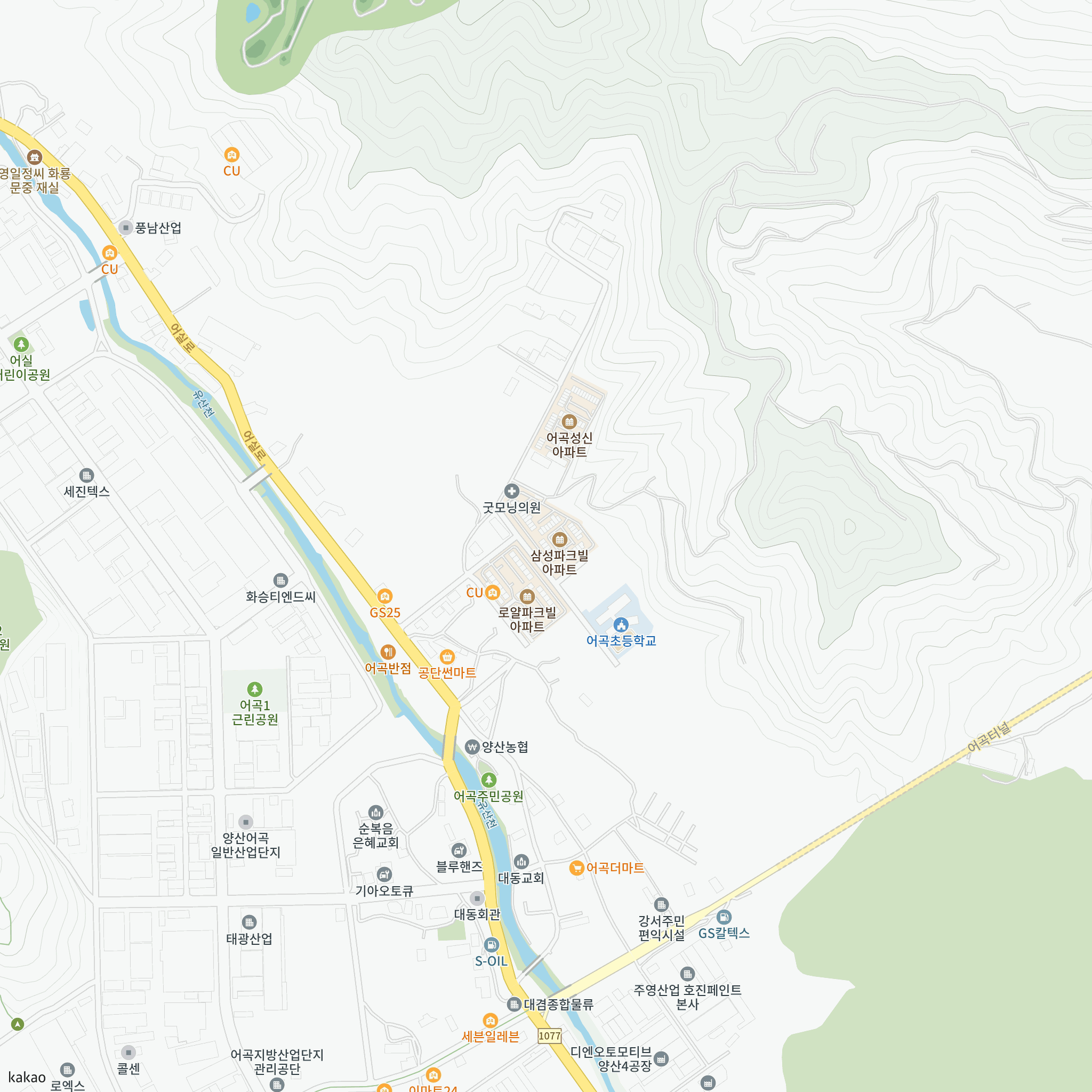 [조기접수마감]양산 삼성파크빌 자격완화 입주자 선착순 모집(2026.09.30) 반경 1km 주변 시설 지도