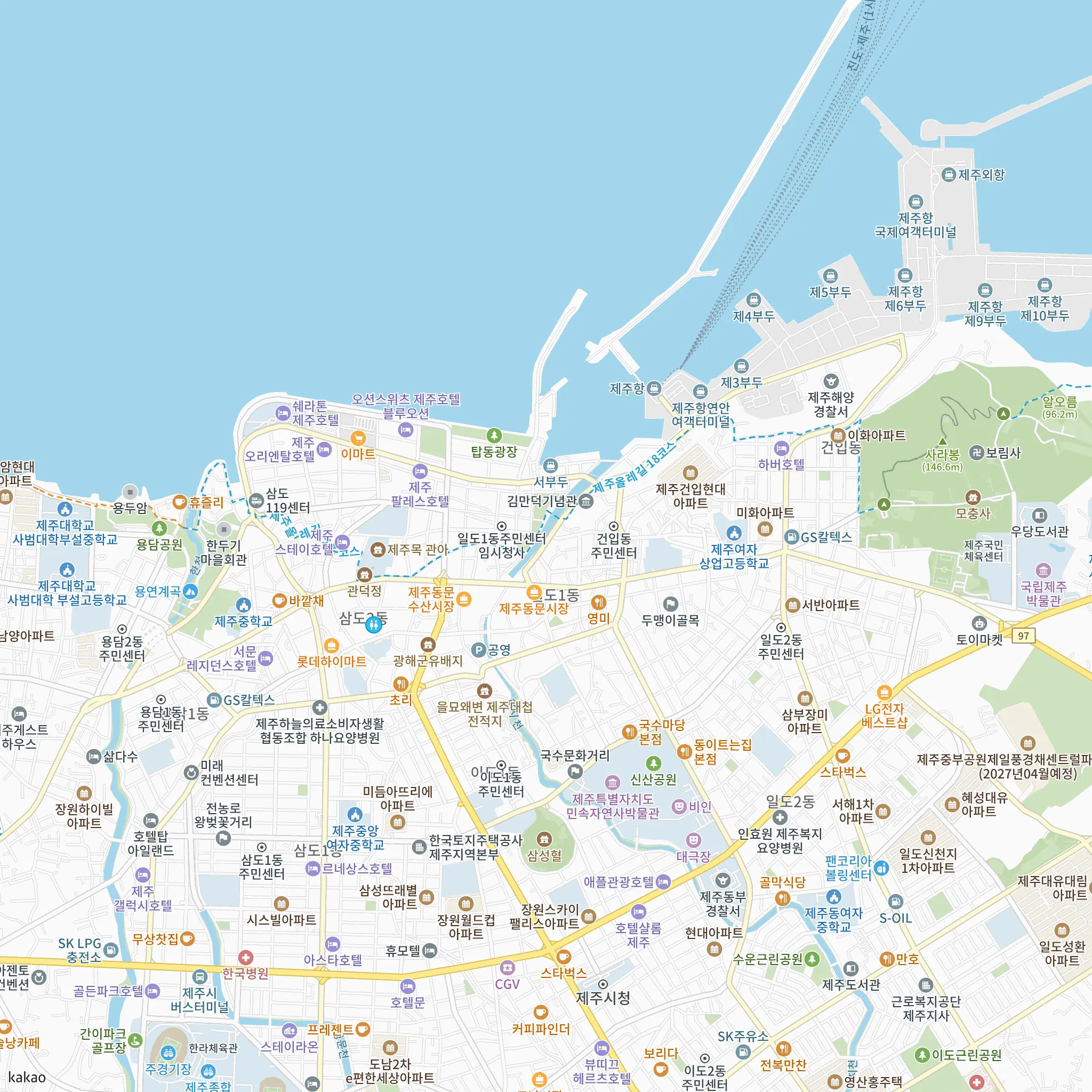 제주 일도.삼도행복주택 예비입주자 모집 단지 3곳 위치